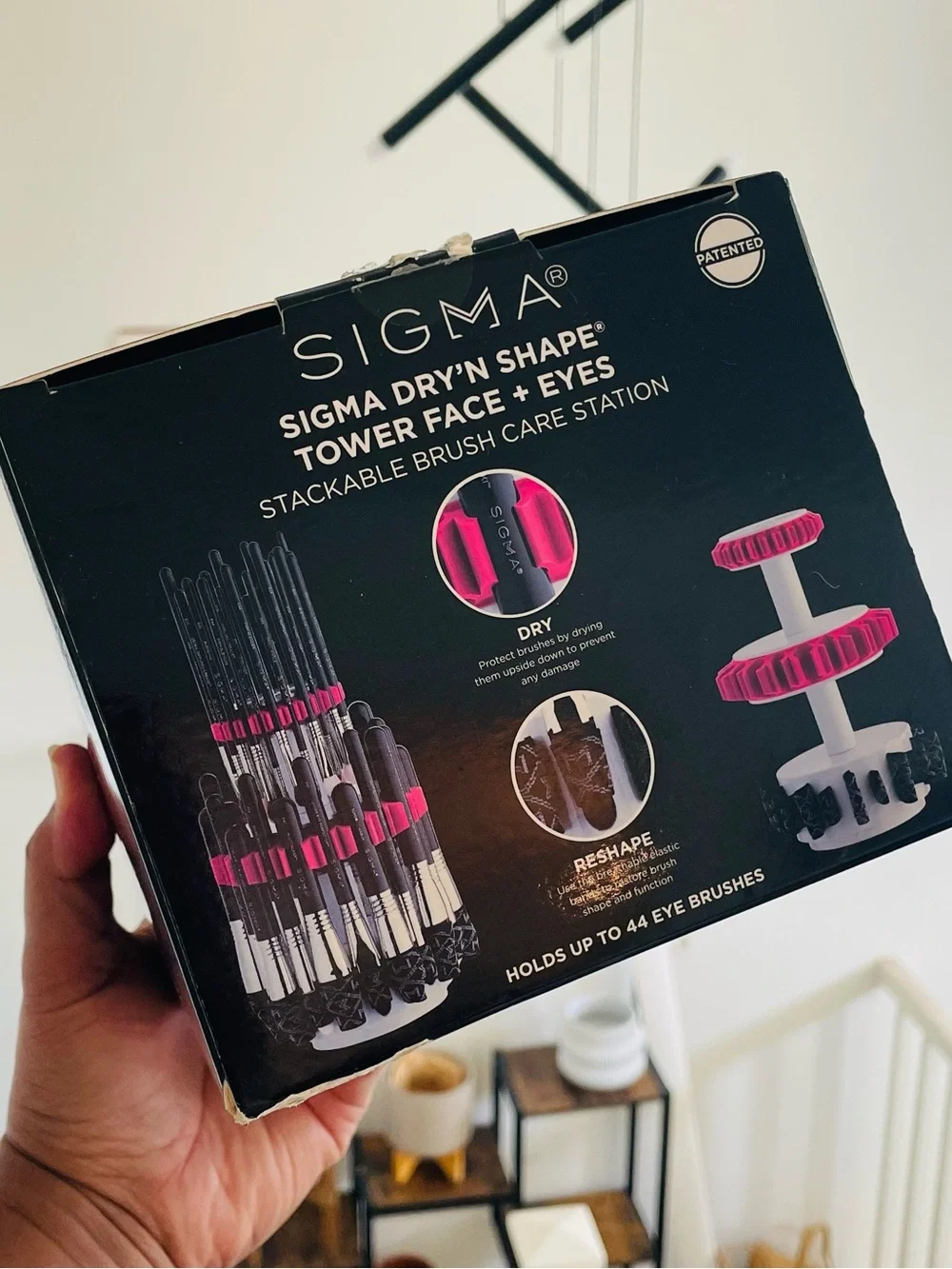 Bundle of Sigma Dry'N Shape Tower Brush Care Stations - Face + Eyes and Eyes NIB